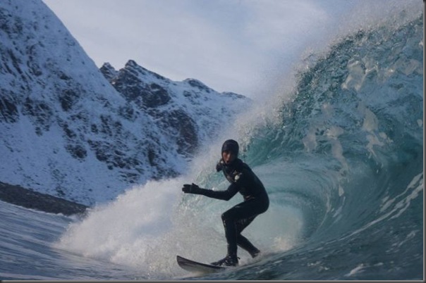 Surfando no ártico