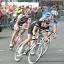 Russell Downing, Maggie Backstedt and Malcolm Elliot giving it full gas