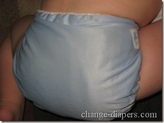 diaper on baby