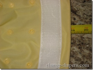 flip diaper large setting stretched