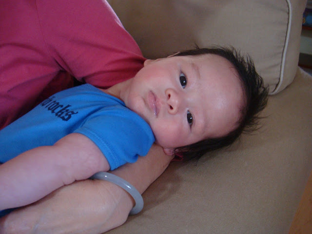 little derek is turning out to be quite a good baby.