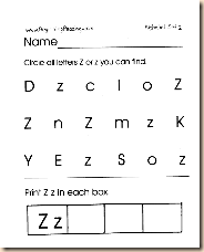 ALPHABET WORKSHEETS A Z
