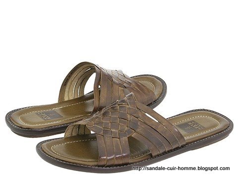 Sandale cuir homme:cuir-674209