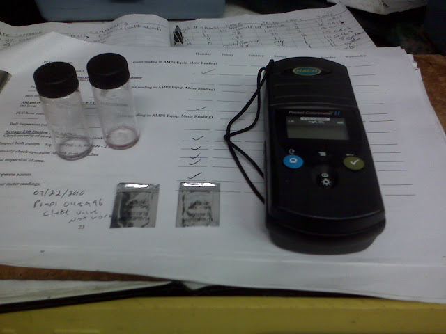 Cholrine testing kit