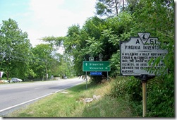 Virginia Inventors marker on U.S. Route 11 looking north