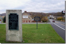 Older Forbes Road Monument with the marker
