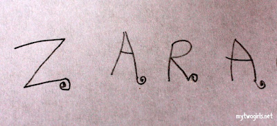 Zara's Curly Whirly Font 2