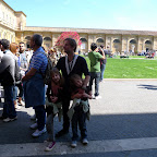 A long speech about the sistine chapel, before we go in.