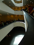 The tour group was huge.  It stretched arond the entire spiral stair.