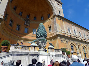 The pinecone, retrieved from a Roman ruin.