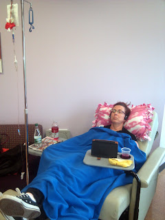 Trish getting the Chemotherapy.