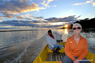 Looking for dolphins in the Peruvian sunset.