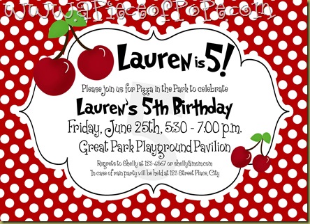 Cherry Polka Dot Birthday
