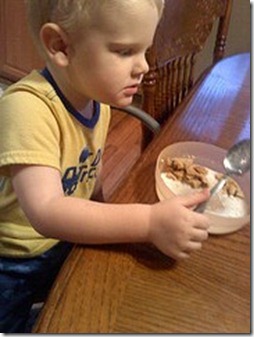 micah with cookie