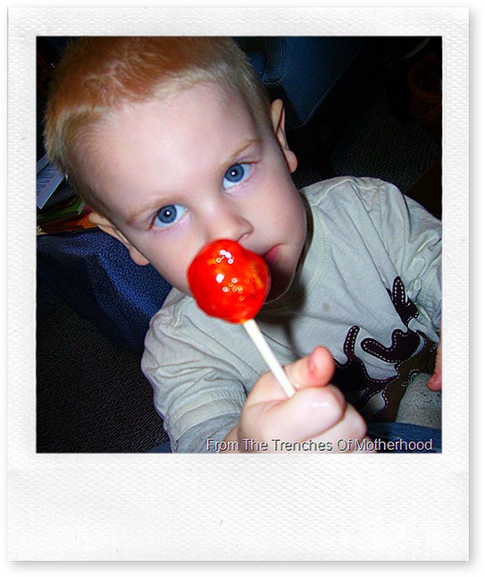 A Broken Lollipop Micah and his broken lollipop