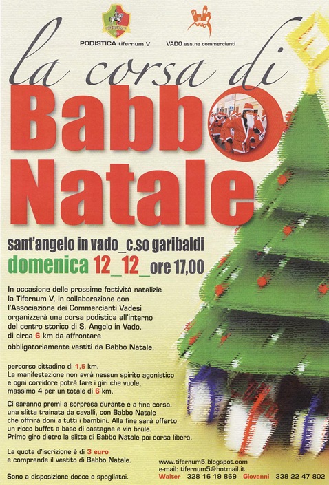 corsa di Babbo Natale corsa di Babbo Natale