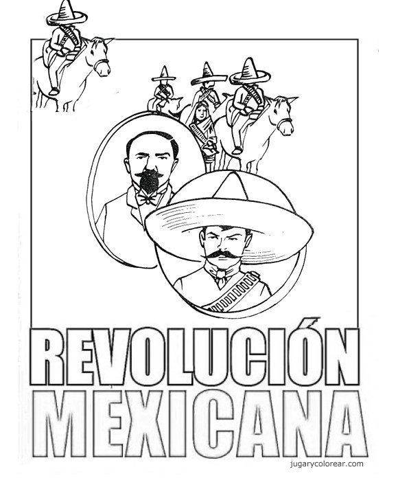 TE CUENTO UN CUENTO: Dibujos para coloreasr de la Revolución Mexicana