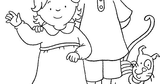 Coloring Pages Online: Caillou Coloring pages