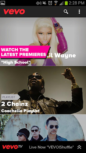 vevo-watch-free-music-videos for android screenshot