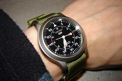 seiko snk809 green