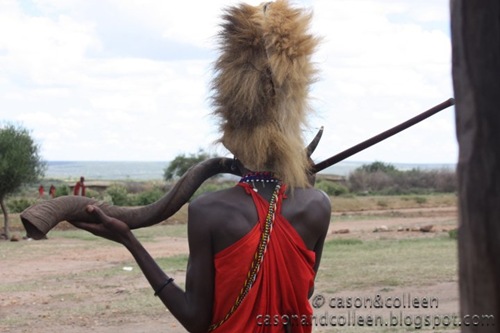 Masai lion headress