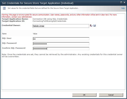 10 Loading credentials in application secure store