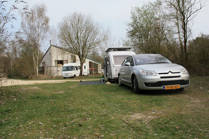 Hier staan we altijd op deze camping.
