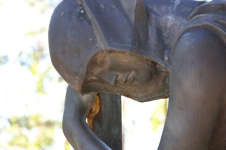 Detail van het monument.