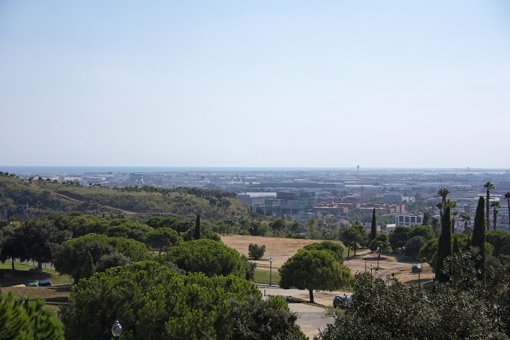 Richting vliegveld Barcelona