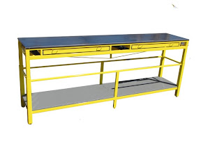 custom adjustable height work bench