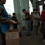 Bahnsteigomas in Ulan-Ude