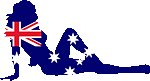 Australia flag-girl