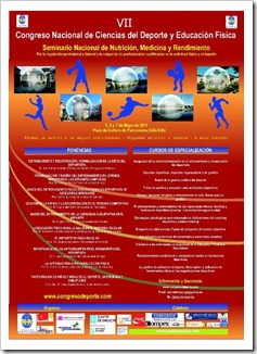 Congreo Ciencias Acti Fisica y el deporte pontevedra 2011