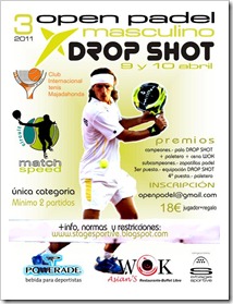 3º open match speed masculino drop shot inter 9 y 10 abril