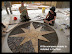 CK tile compass mosaic in slag cement floor