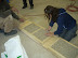 The 2x4 box beam bottom plates are insulated with vermiculite
