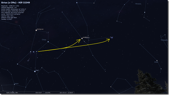 stellarium-taurus and pleiades