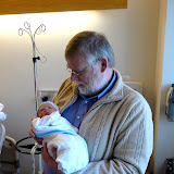 At the hospital with proud Opa. (February)