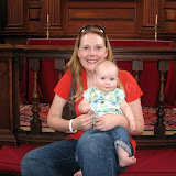 At the Wren Chapel in Williamsburg, VA, where mommy and daddy got married. (October)