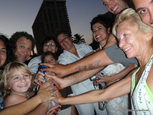 Planetary Partners Water Ceremony on Hollywood Beach, FL 11/1/09
