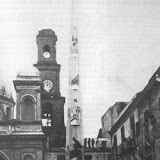 Ballata del Giglio del Salumiere in piazza del Duomo; anno 1936.