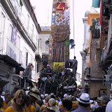 Giglio del Calzolaio alla prima la domenica mattina nel corso T. Vitale, particolare; anno 2002.