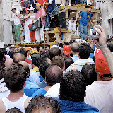 Il Giglio dell'Ortolano inizia per la seconda volta la "girata carceri", particolare della base; anno 2007.