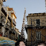 Giglio del Beccaio all'ingresso di via S. Felice la domenica pomeriggio; anno 2007.