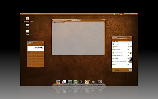BurntOrangeIce Gnome Desktop theme