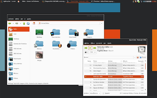 Elegant Brit style Gnome Desktop theme