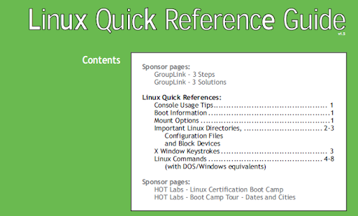 Linux Quick Reference Guide