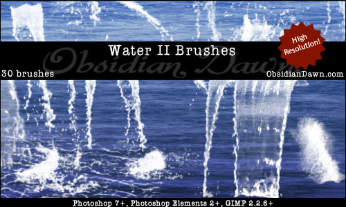 Water II Photoshop Brushes Water II Photoshop Brushes