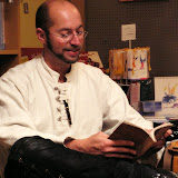 "Krimi get these Blues" in der Buchhandlung "Momente" am 08.11.2008 in Ittenbach. Photo: Katharina Theine