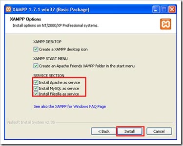 install xampp